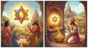 भगवान सूर्य से प्राप्त मणि जिससे द्वारका में धन की वर्षा हुई और श्रीकृष्ण पर कलंक लगा।