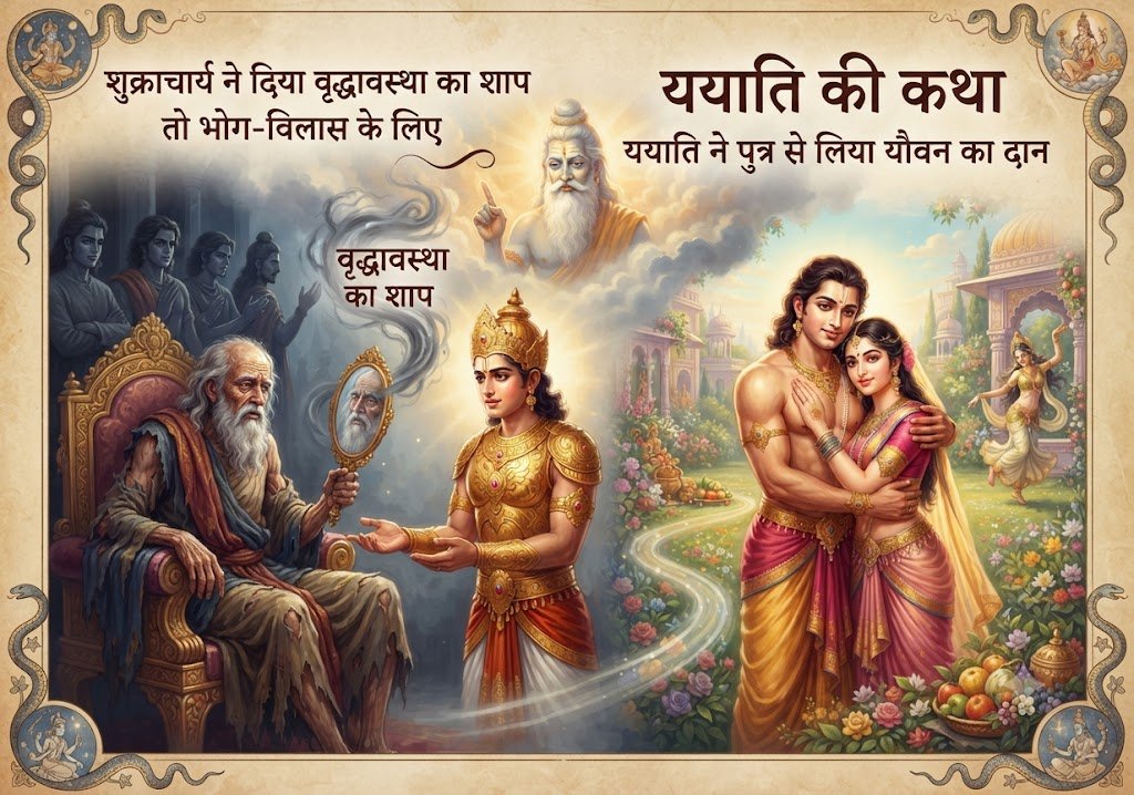 ययाति की कहानी: शुक्राचार्य ने दिया बुढ़ापा का शाप, राजा को मिला यौवनदान