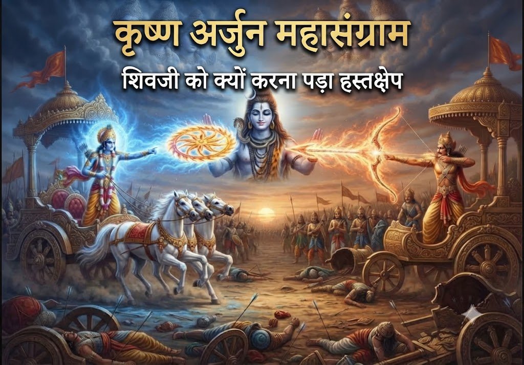 श्री कृष्ण और अर्जुन का युद्ध: जब भगवान को अपनी ही प्रतिज्ञा तोड़नी पड़ी (धार्मिक कथा)
