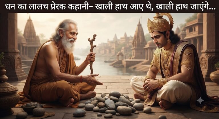 धन का लालच प्रेरक कहानी– खाली हाथ आए थे, खाली हाथ जाएंगे