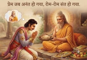 राजा और महात्मा की प्रेरक कहानी हिंदी में। अहंकार त्याग की कथा
