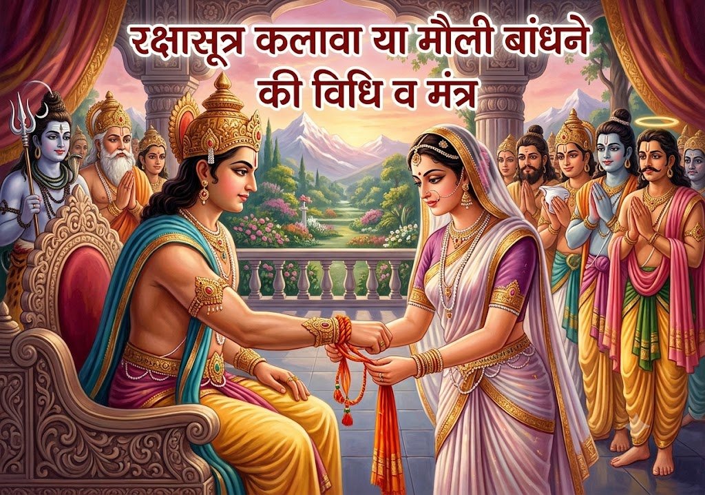 रक्षासूत्र या मौली कलावा बांधने का मंत्र व नियम: बृहस्पति के इस विजयसूत्र से हारी लड़ाई जीते थे देवता