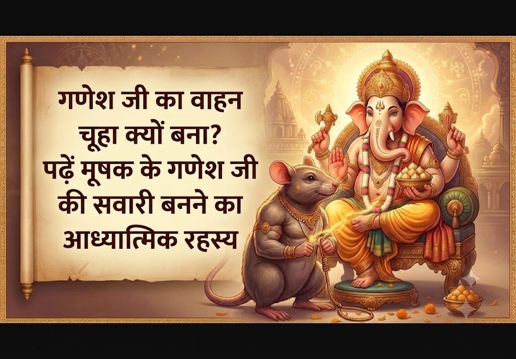 गणेश जी का वाहन चूहा क्यों है? किस शाप से गंधर्व मूषक बनकर गणपति की सेवा में आया
