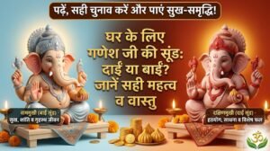 घर के लिए मूर्ति चयन में गणेश जी की सूंड की दिशा का महत्व: दाईं और बाईं ओर गणेश जी की सूंड का अर्थ
