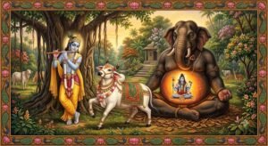 गजासुर की तपस्या का फल मिला कि उसका सिर गणेश जी ने धारण किया. इसलिए गणेश जी को हाथी का सिर लगाया गया