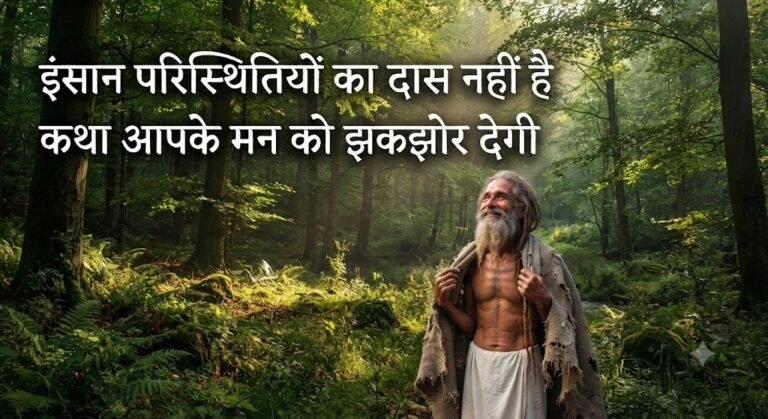 इंसान परिस्थितियों का दास नहीं है, कथा आपके मन को झकझोर देगी