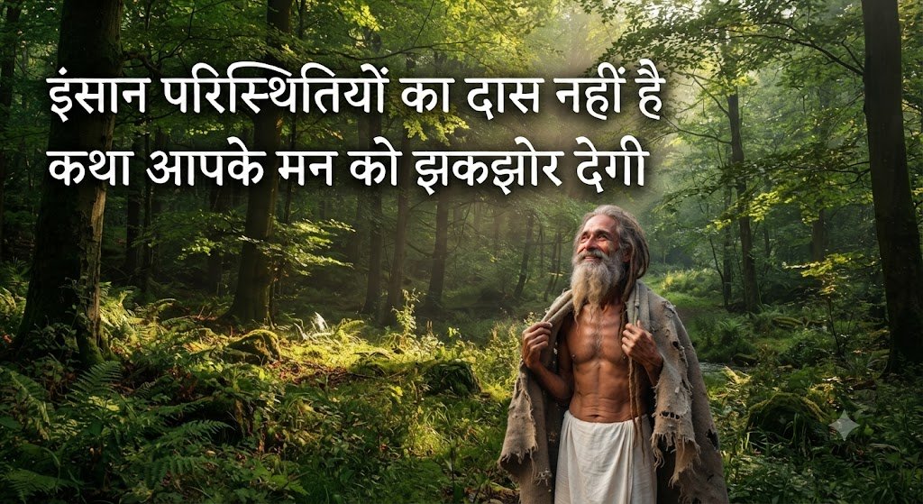 इंसान परिस्थितियों का दास नहीं है, कथा आपके मन को झकझोर देगी