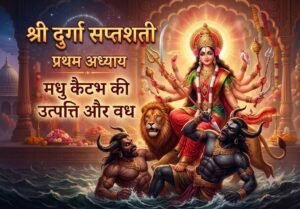 श्री दुर्गा सप्तशती प्रथम अध्यायः मधु कैटभ की उत्पत्ति और उनके वध की कथा