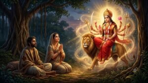 नवरात्रि व्रत कथा: जंगल में मां दुर्गा का प्राकट्य और सुमति को दर्शन