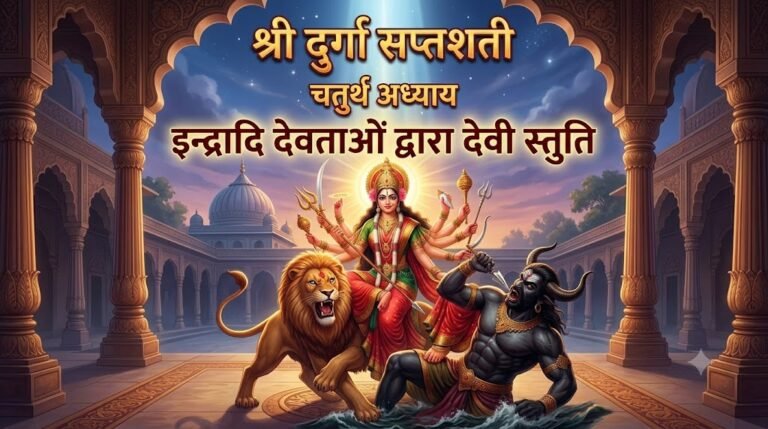 श्री दुर्गा सप्तशती चौथा अध्यायः इन्द्रादि देवताओं द्वारा देवी की स्तुति