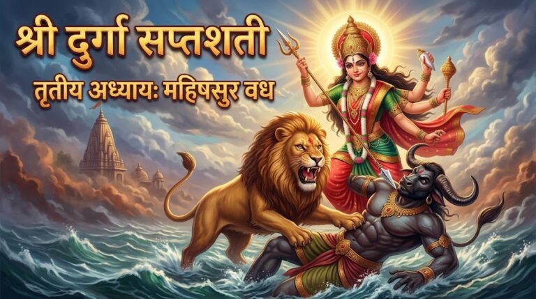 श्री दुर्गा सप्तशती तीसरा अध्यायः महिषासुर का वध