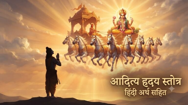 आदित्य हृदय स्तोत्र हिंदी अर्थ सहित | Aditya Hriday Stotram in Hindi, लाभ और नियम