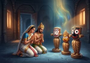 भगवान जगन्नाथ के हाथ-पाँव क्यों नहीं हैं- अधूरी मूर्तियों को प्रणाम करते राजा-रानी