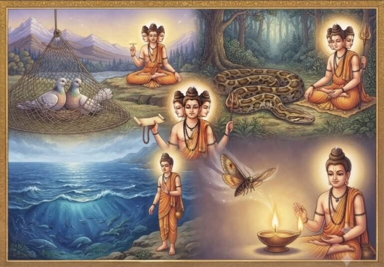भगवान दत्तात्रेय के 24 गुरु कथा भागः 02- अजगर से पिंगला वेश्या तक से मिली जीवन की शिक्षाएँ