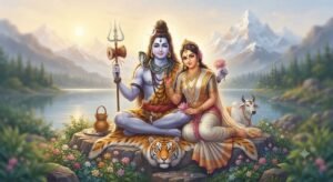 Ghar-mein-shivling-pooja-Shiv-parvati