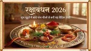 रक्षा बंधन 2026: शुभ मुहूर्त में बांधें पांच चीजों से बनी यह वैदिक राखी