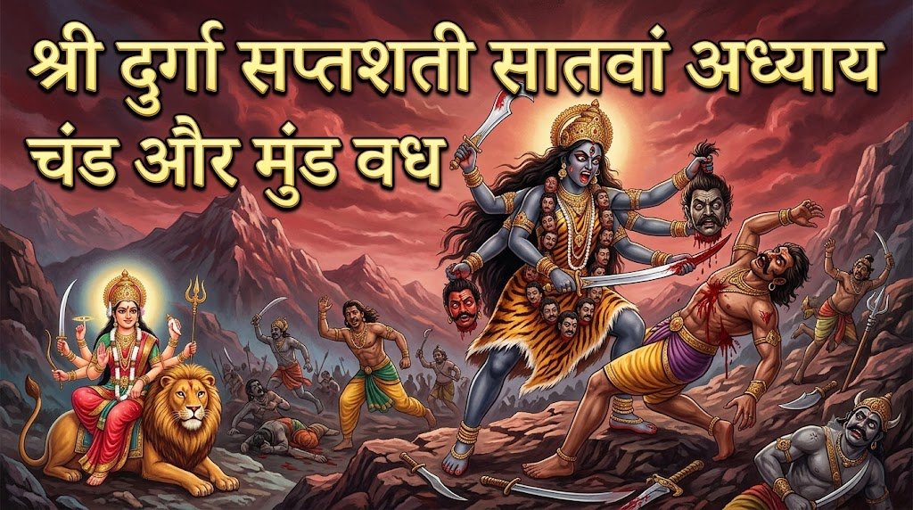 श्री दुर्गा सप्तशती सातवां अध्याय: चण्ड और मुण्ड वध