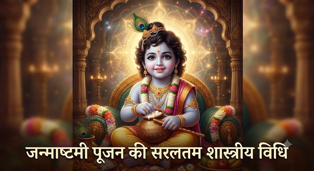 कृष्ण जन्माष्टमी पूजा विधिः व्रत, मंत्र, भोग और जन्मोत्सव की सबसे सरल विधि