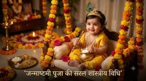 कृष्ण जन्माष्टमी की पूजा विधि, लड्डू गोपाल, पंचामृत अभिषेक, माखन मिश्री भोग और मध्यरात्रि जन्मोत्सव