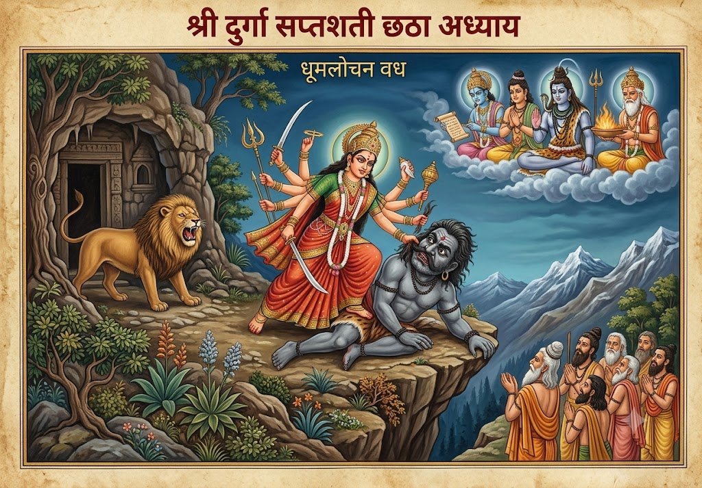 श्री दुर्गा सप्तशती छठा अध्यायः धूम्रलोचन वध