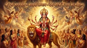दुर्गा सप्तशती बारहवाँ अध्याय देवी चरित्रों के पाठ का माहात्म्य एवं फलस्तुति