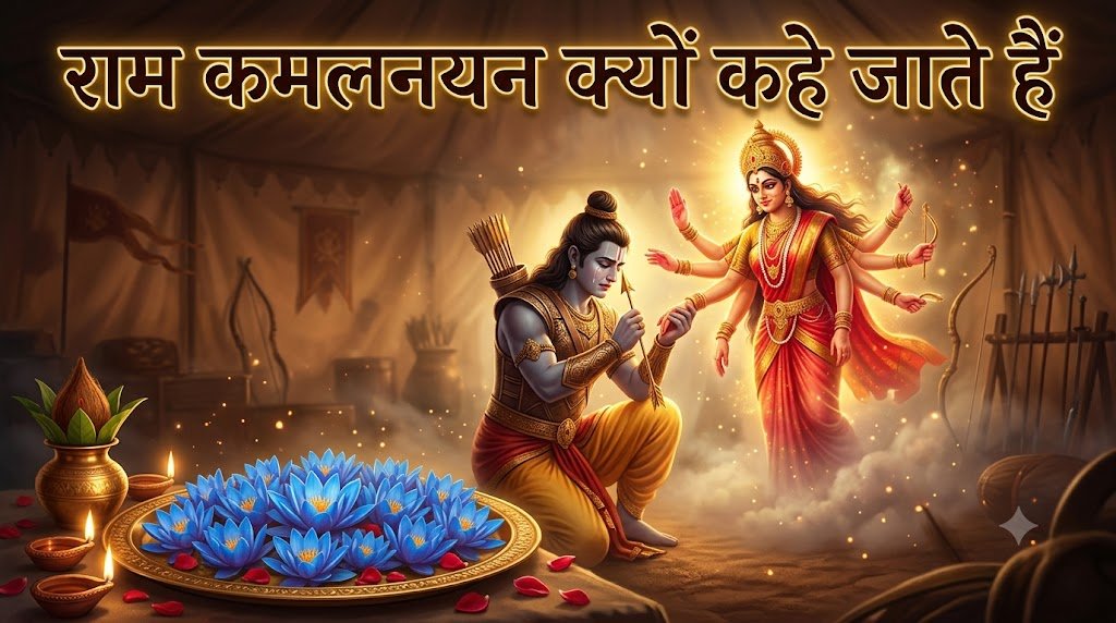 रावण के पक्ष से युद्ध करने आईं थीं जगदंबाः राम के कमलनयन बनने की कथा